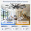 Grand ventilateur de plafond moderne de 62/72 pouces avec lumière et télécommande, pales réversibles, idéal pour le salon-129203199