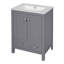 Meuble-lavabo 48 po avec lavabo encastré intégré-291698820