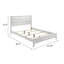Grand lit en bois massif blanc-108123913