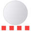 Landry Mirror Tiles Round Glass-91637272