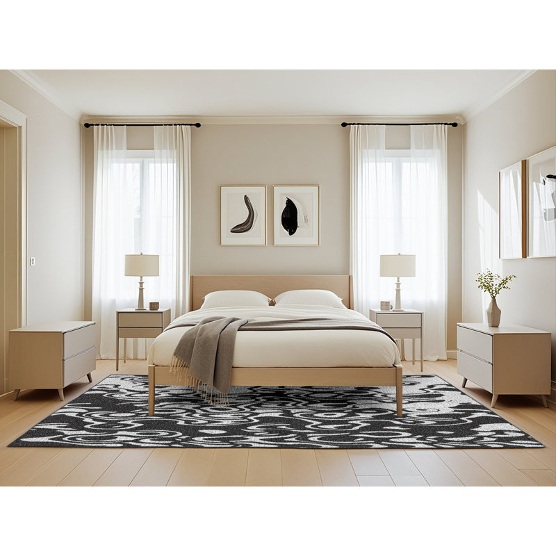 Abstract Indoor Rug, Rectangle 5' x 8'