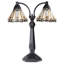 Lampe de table en verre coloré 21 po H Bryant Prairie 