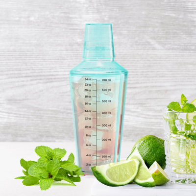 Cocktail Shaker, 24oz / 700ml, Aqua