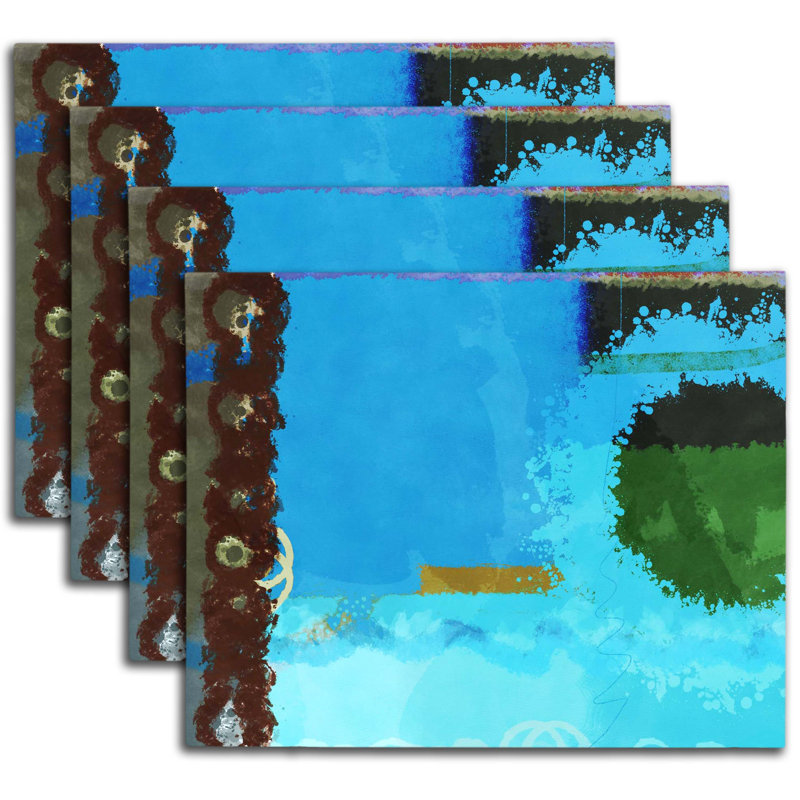 Napperon abstrait en polyester