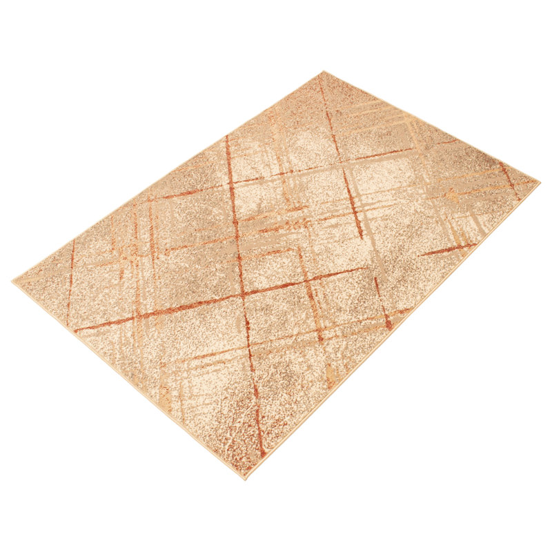 Tapis brun / beige Amanullah, Rectangle 3 pi 10 po x 6 pi