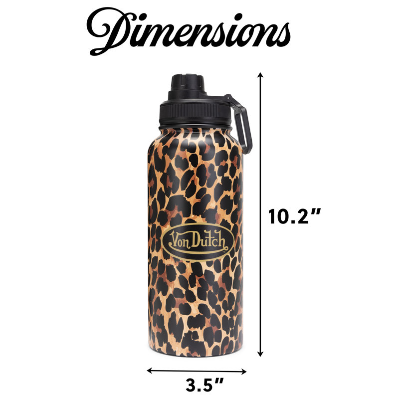 Bouteille en acier inoxydable à double paroi Von Dutch, Brown