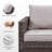 Naresa Wicker 5 - Person Patio Conversation Set with Cushions-2014645644-2014645645