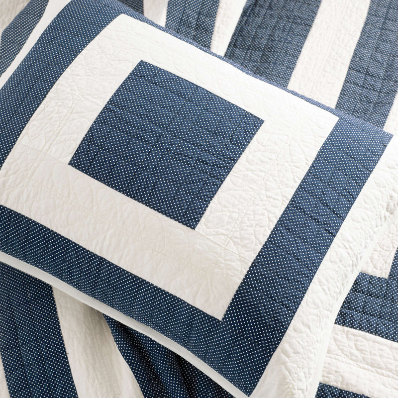 200 Thread Count Geometric 100% Cotton Sham, Standard