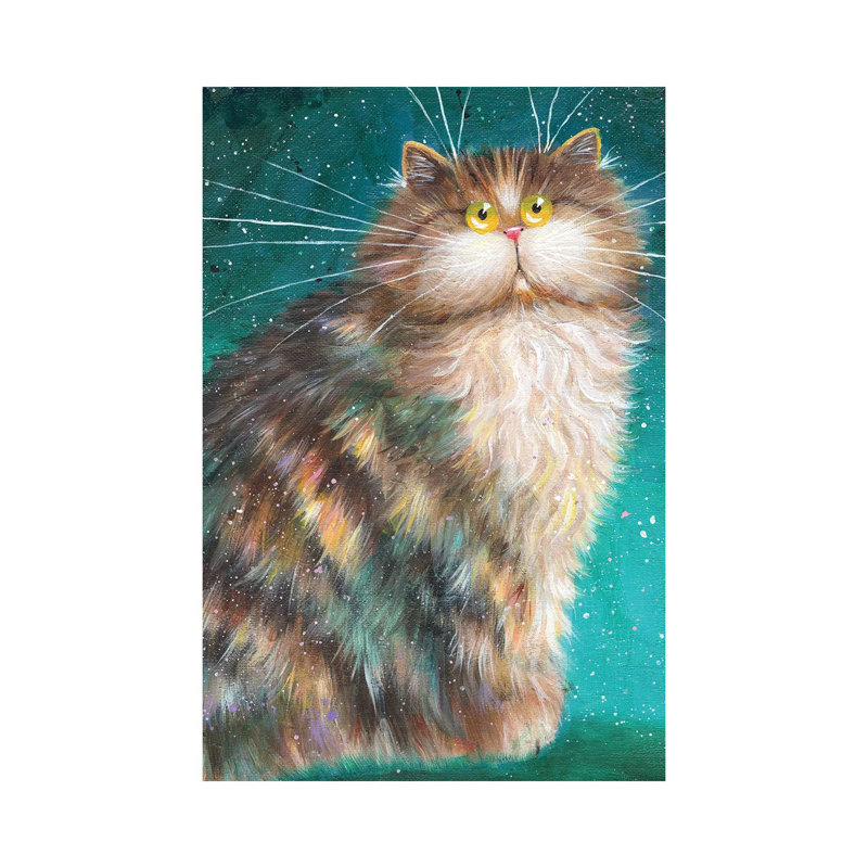 Minino by Kim Haskins - Print on Canvas, 66.04 cm H x 45.72 cm W x 1.91 cm D, Wrapped Canvas