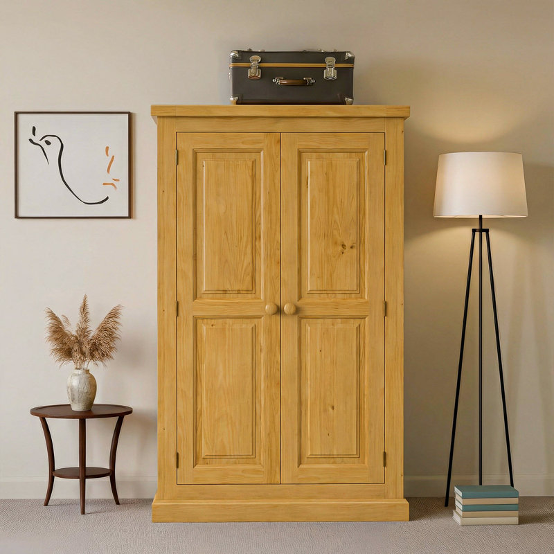 Chunky 2 Door Solid Wood Wardrobe