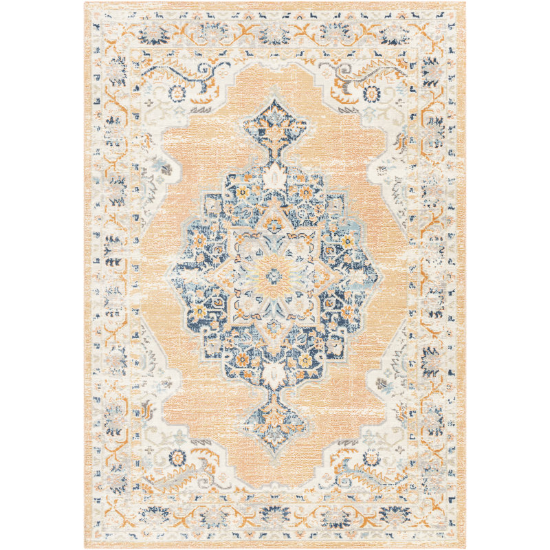 Javent Oriental Indoor / Outdoor Rug, Rectangle 6'11" x 9'