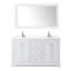 Meuble-lavabo double autoportant 60 po avec plateau en quartz et miroir Avery-97851418-97851421-97851423