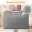 Sac de rangement pour édredon 105l, 2 bacs de rangement folables avec couvercles pour couette, couette, sacs de rangement pour lit très grand avec fermetures à glissière et poignées, organisateurs de vêtements et rangement avec fenêtre transparente