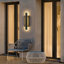 Applique murale d'extérieur à DEL en aluminium noir Mosra-2093467305
