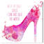 Wynwood Studio Fashion and Glam Contemporary - Rose brillant talons hauts, art mural pour la décoration intérieure-87318332