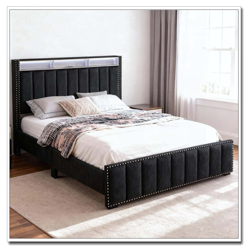 Rangement de lit, Grand, Noir