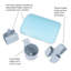 Accessoires pour chaise longue de piscine Stepo bleu ou gris Vero-97794647