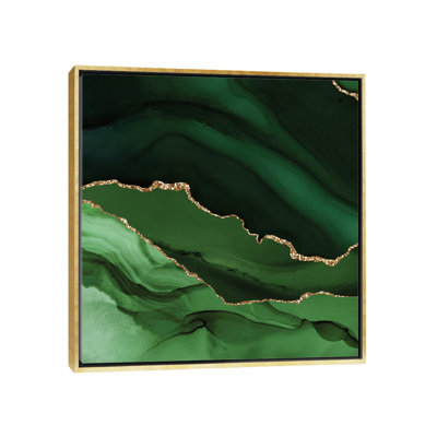 Green Gold Agate Texture XII