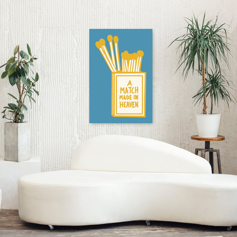 «A Match Made In Heaven», reproduction d'art contemporain abstrait mural, 36" H x 24" W