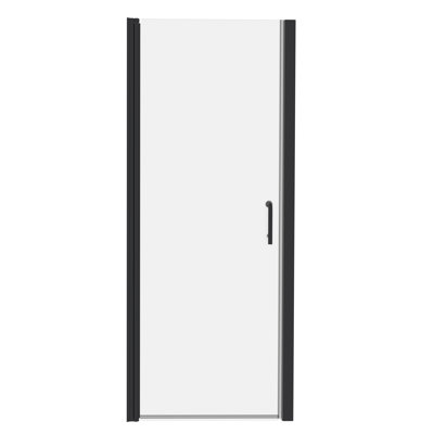 32"-33 1/4" W x 72" H Pivot Semi-Frameless Shower Door with Clear Glass