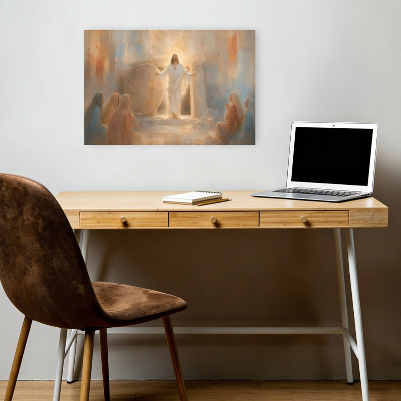 Reproduction d'art mural contemporain abstrait The Resurgion, H 12 po x l 18 po