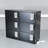 Black Cell Phone Locker Charging Station Public & Private Use Keypad Electronic Lock Access Control