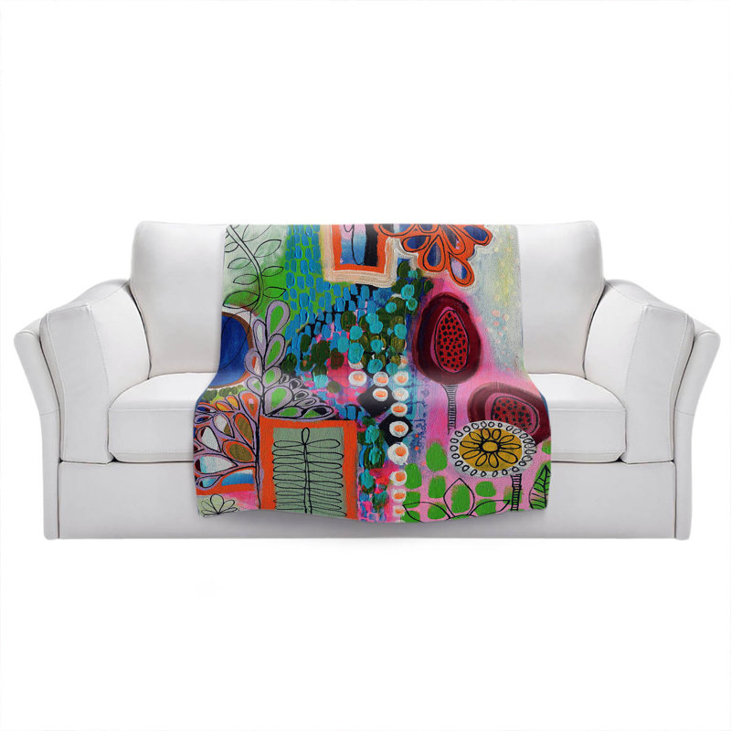 Hand Woven Throw Blanket, 68" W x 80" L