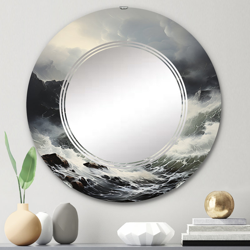 Miroir mural sans cadre Wittney, 24 po x 24 po