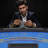 Soozier Poker Table Foldable, 72" Blackjack Table for 7 Players with Chip & Cup Holder, Blue Felt-50558180