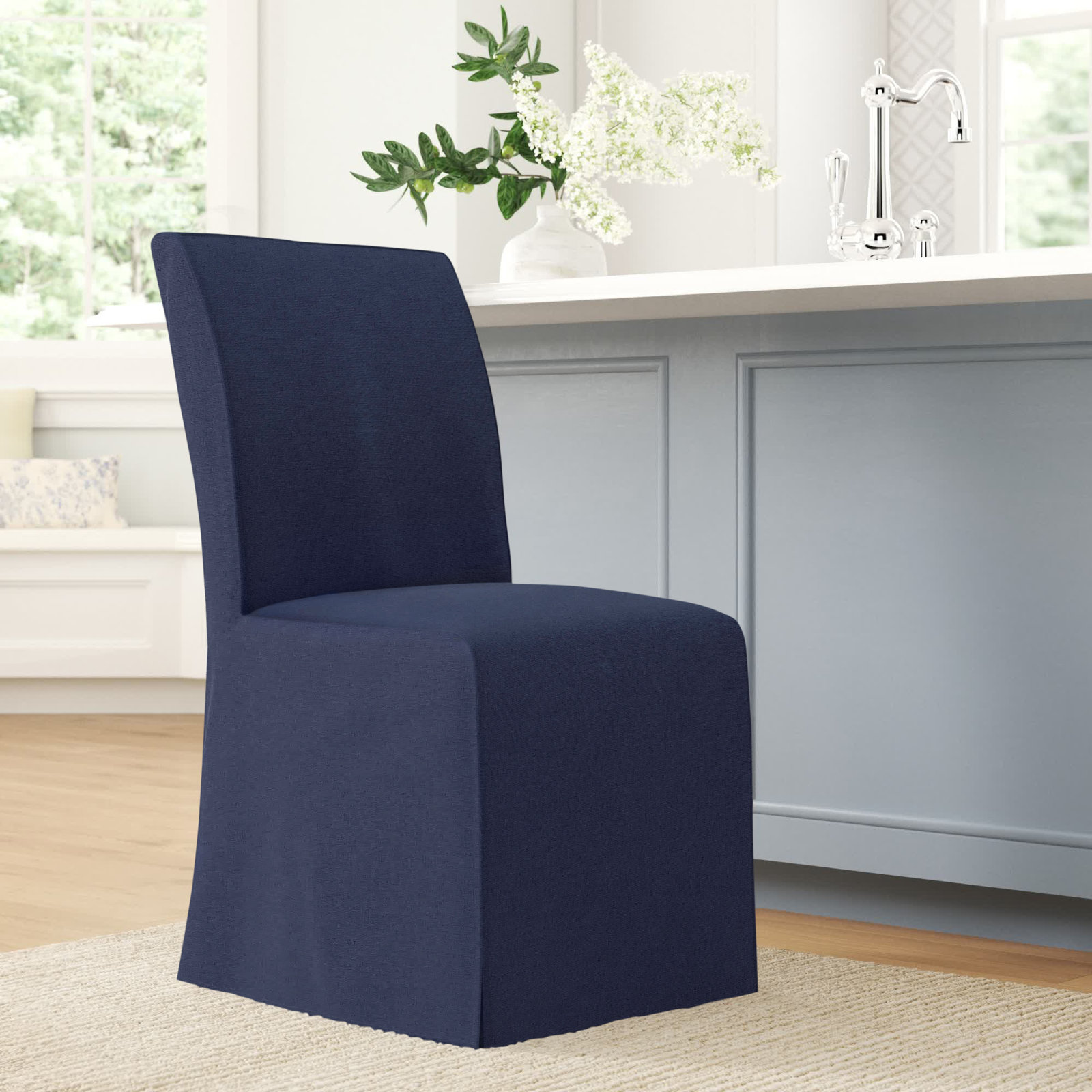 Sumatra Parsons Dining Chair, Xavier Navy