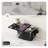 Modern 4-inch Centerset Double-Handle Waterfall Bathroom Faucet with Glass Shelf in  Matte Black-114193241