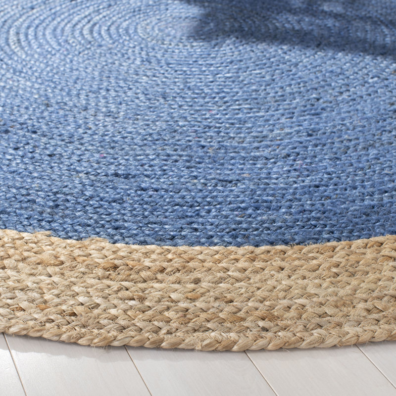 Vicksburg Natural Fiber Hand Woven Jute Solid Color Rug, Round 9'