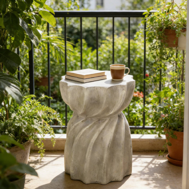 Side Table Ideal For Garden Hammock Side Use & Balcony Morning Coffee Placement