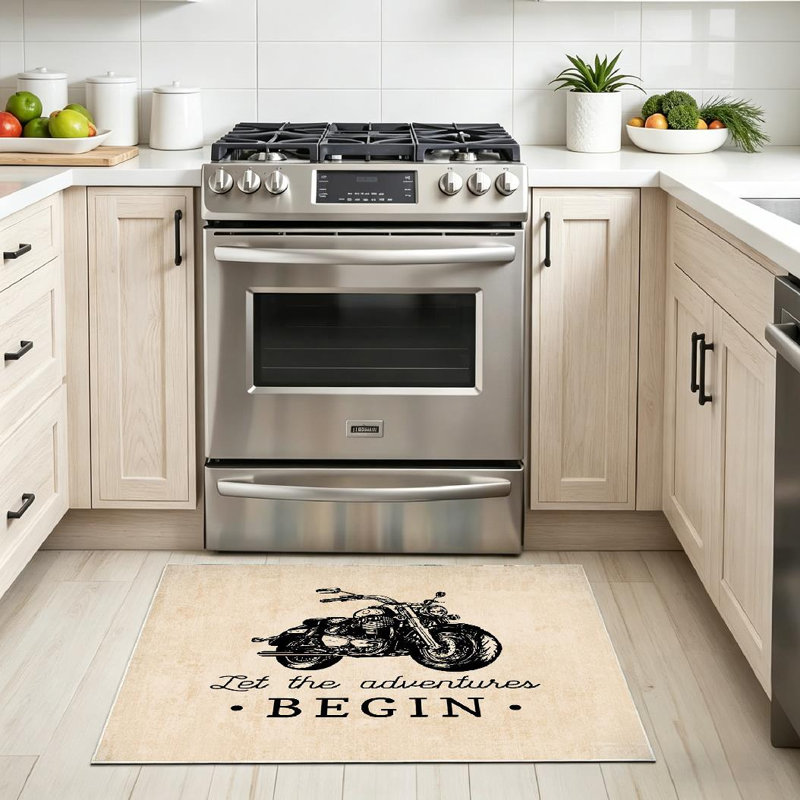 Tapis transparent d'inspiration lavable à la machine pour tapis d'intérieur transparent, Rectangle 32" x 47"