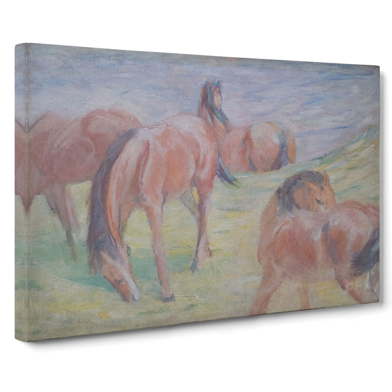 Four Horses by Franz Marc - Wrapped Canvas, 35cm H x 50cm W x 3cm D
