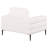 Marasia Chenille Upholstered Track Arm Chair Ivory