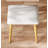 4-Drawer Vanity Desk With LED Mirror & Carved Details, Fluted Makeup Table With Metal Legs And PU Stool, Carved Dressing Table With Jewelry Storage For Bedroom