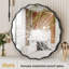 Miroir mural festonné en métal (ensemble de 2)-109679617-109679616