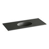 Ceramic Impressions Rectangular Dual Mount Bathroom Sink with Overflow