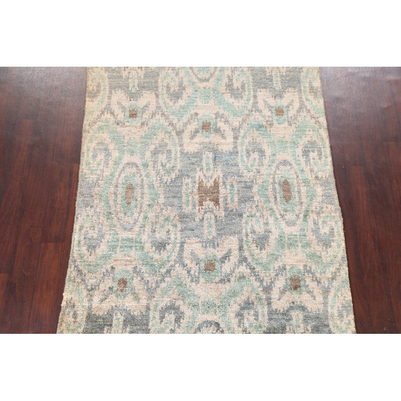Tapis oriental abstrait marocain noué à la main 5 x 8