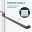 Porte de douche coulissante sans cadre H 56 po x l 56 po x VTI VTI