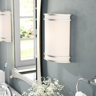 Hershberger Plastic LED Flush Mounted Sconce