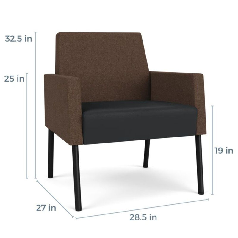 Fauteuil de réception Mystic, Noir, noir, noir, noir, Archetype Café / Modène graphite