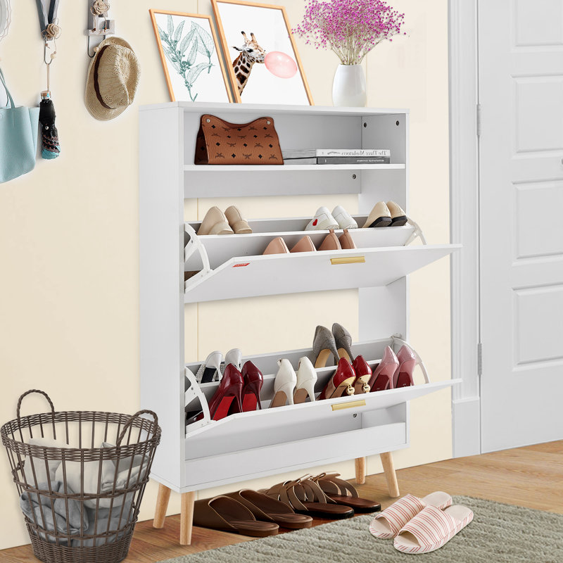 16 Pair Shoe Storage Cabinet
