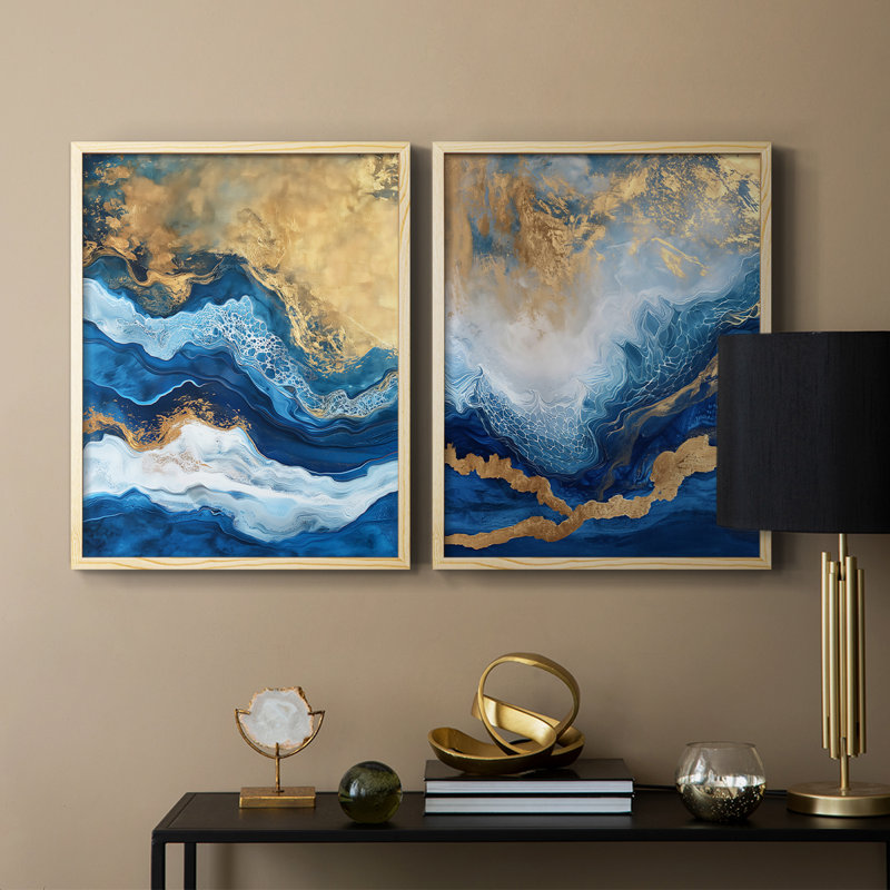 ABSTRACT Series CDXVIII - Reproduction encadrée de qualité supérieure - prête à être accrochée - aucun clou requis - aucun clou requis