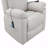 Beige Polished Microfiber With Power Motion Function With Recliner Function With Lift, Heating And With Massage Function Chair-134072207