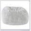 Méridienne 40 pouces en mousse viscoélastique Minky Dove Grey pour un confort et une détente ultimes