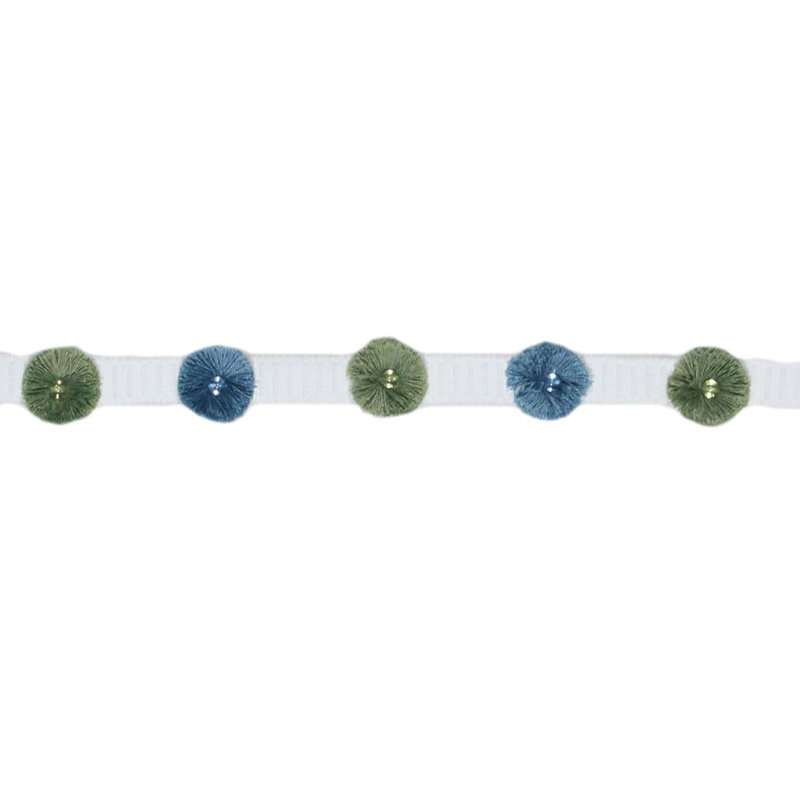 Bordure à pois, Aigue-marine