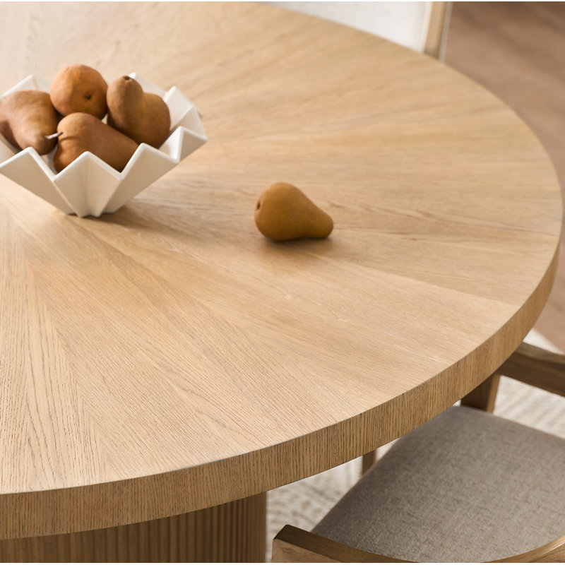Avaline Carmen Round Dining Table, Skylark