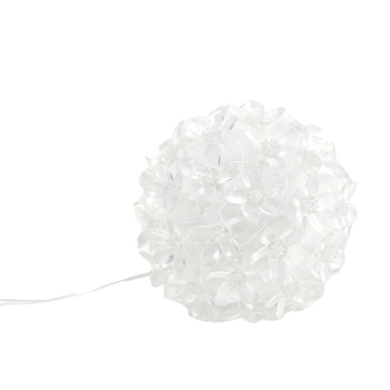  50 guirlandes de lumières DEL sphériques bleues, lumières décoratives intérieures et extérieures imperméables, connectables, 16,3 pi